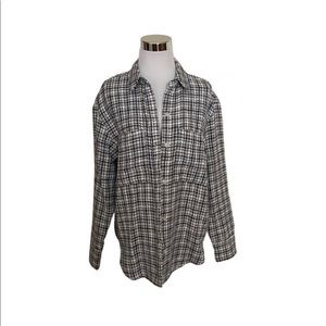 Abercrombie & Fitch Oversized Tweed Button Up Shirt